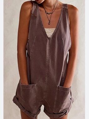 Free People high roller shortalls